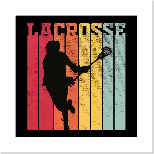 Vintage Lacrosse Wall Art by DragonTees